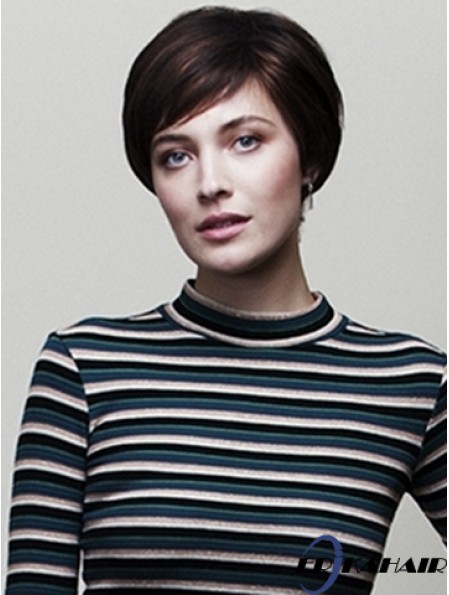 Gerade Boycuts 6  inchStyle Short Perücken