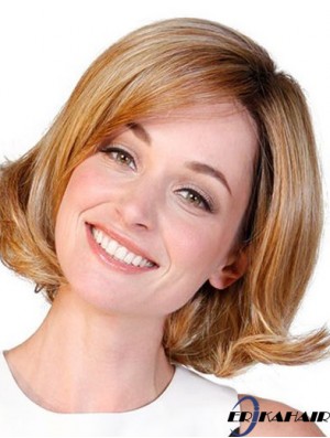 Synthetische Bobs Auburn Wavy 10 Zoll Frauen Perücke Medium