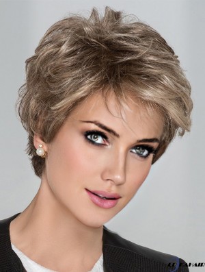 Blonde 4 Zoll Modische Kurze Perücken für Jeden Look