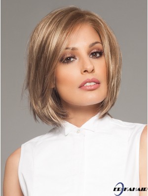Kinn Länge Blond Wunderschöne 10 Zoll Straight Bob Perücken