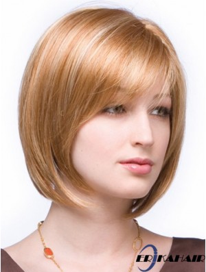 Spitze vorne Kinn Länge gerade Auburn Ideal Bob Perücken