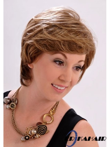 10  inchStylish Straight mit Pony Brown Short Perücken