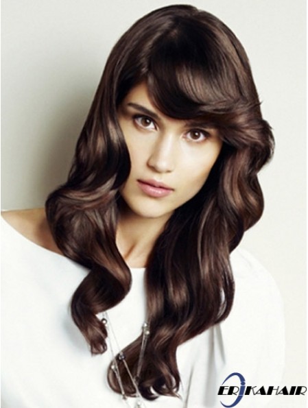 Wellig mit Pony Long Auburn Amazing Lace Front Perücken