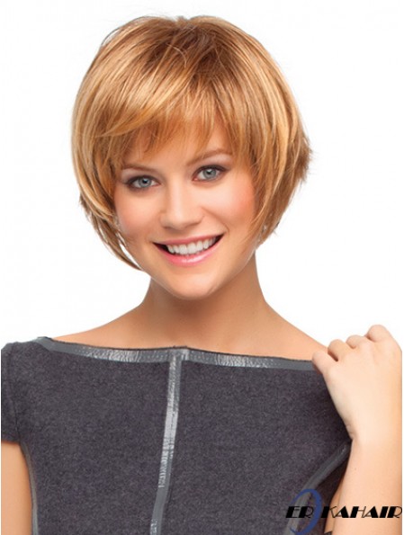 Capless Short Straight Auburn Günstigste Bob Perücken