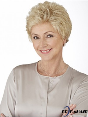 Glueless Lace Front Perücken mit Monofilament Curly Style Grey Cut