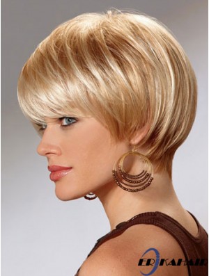 Kurze Bob Perücken für Frauen mit Capless Straight Style Short Length