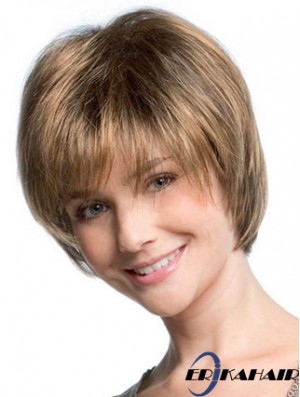 Bobs Straight Blonde Capless freche kurze Perücken