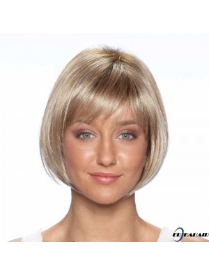 9 Zoll Best Straight Bobs Blonde Kurze Perücken