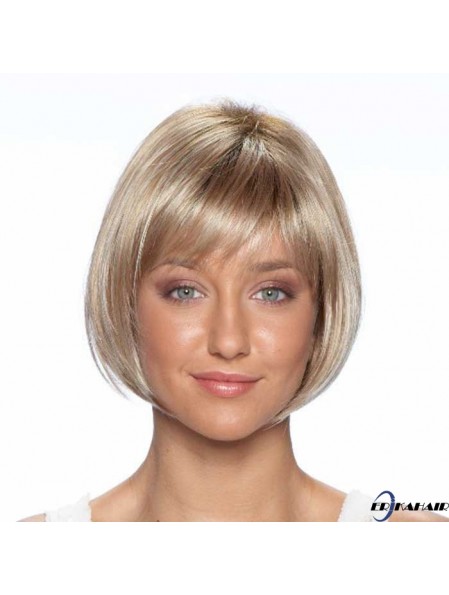 9 Zoll Best Straight Bobs Blonde Kurze Perücken