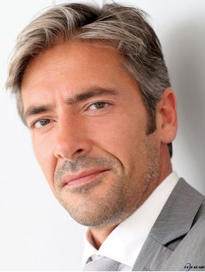 Männerperücken für Graues Haar