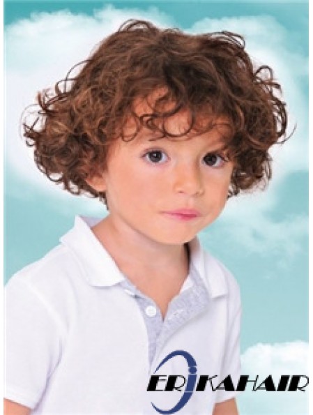 Kinder Perücke Mit Capless Curly Style Kurze Länge