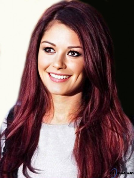  Style Perücken mit kappenloser roter Farbe Straight Style