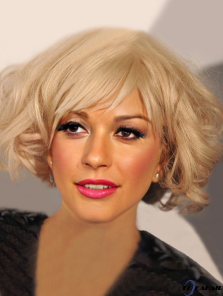 Lady Gaga Perücke Kinn Länge Mit Pony Remy Human