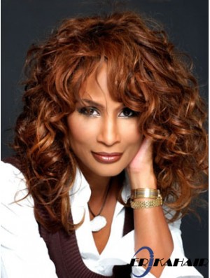 Auburn Long Wavy Mit Pony Lace Front 16 Zoll Beverly Johnson Perücken