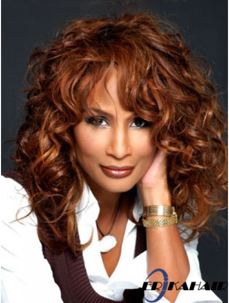 Auburn Long Wavy Mit Pony Lace Front 16 Zoll Beverly Johnson Perücken