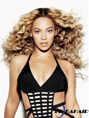 Spitze Front Blonde Remy Human Wavy  Style Perücken