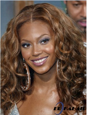 Brown Long Wavy Without Bangs Volle Spitze 16 Zoll  Perücken