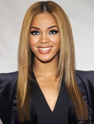 Brown Long Straight Layered Lace Front 18 Zoll  Perücken