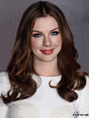 Auburn Long Wavy ohne Pony Capless 22 Zoll  Perücken