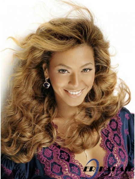 Brown Long Wavy ohne Pony Lace Front 16 Zoll  Perücken