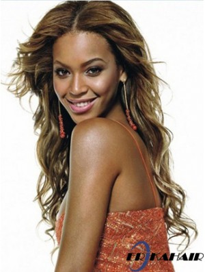 Brown Long Wavy ohne Pony Lace Front 22 Zoll  Perücken