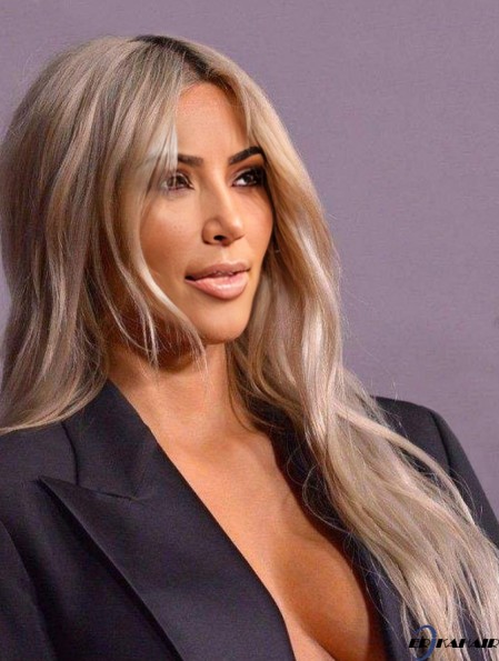 Long Remy Echthaar Lace Front 22  inchWellenförmige blonde  Perücken