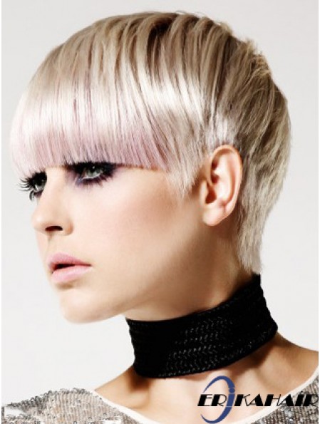 Capless Boycuts Short Straight 8  inchBeste Mode Perücken