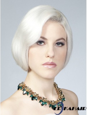 Spitze vorne grau kurz gerade 10 Zoll Perfect Fashion Perücken