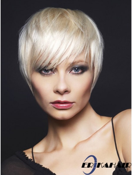 Monofilament Boycuts kurze gerade 8 Zoll Top Fashion Perücken
