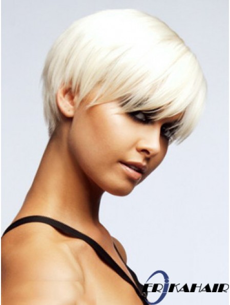Capless Boycuts Short Straight 8 Zoll Discount Fashion Perücken