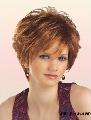 Synthetic Short Wavy Capless Online Perückenladen