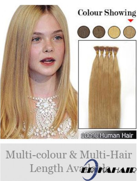 Blonde Straight Stick / I Tip Haarverlängerungen