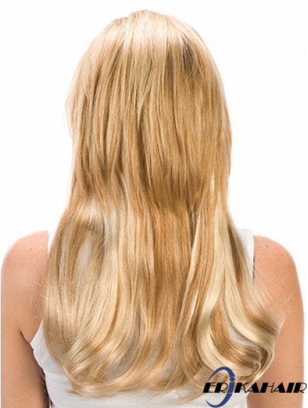 Fashion Black Straight Remy Echthaarspange in Haarverlängerungen