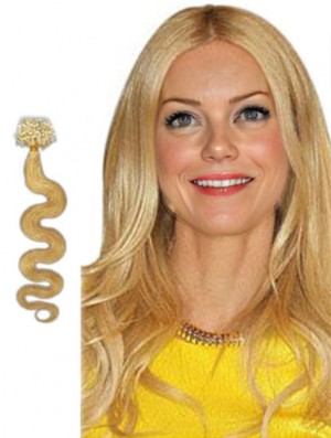 Trendy Blonde Wavy Micro Loop Ring Haarverlängerungen