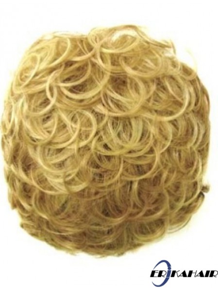 Unglaubliche blonde lockige synthetische Clip in Haarteilen