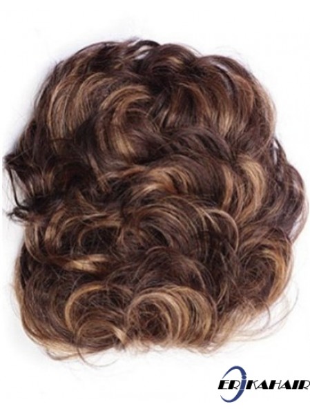 Gute Auburn Curly Remy Echthaarspange in Haarteilen
