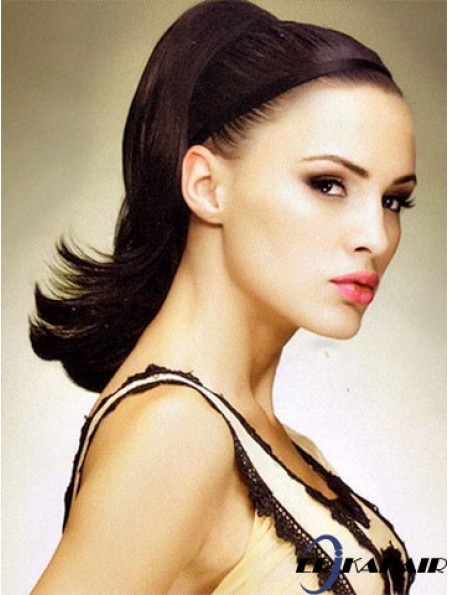 No-Fuss Auburn Straight Synthetikclip in Haarteilen